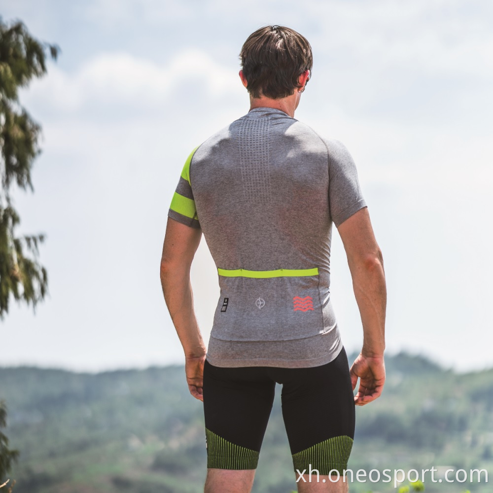 I-Mens ye-jeecling jersing jersey Mens Seamless Cycling Jersey